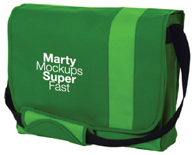 bag mocked up with company logo