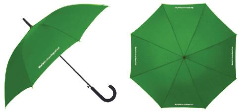 printed promotional umbrella mock-up
